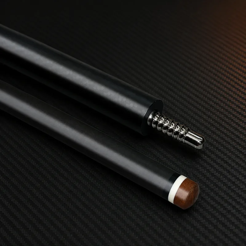 Close-up of the brown Armageddon tip, white collar, and silver threaded joint